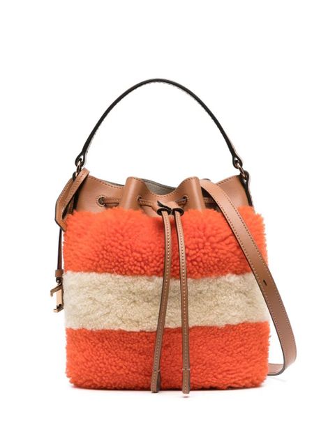 Tod's colour-block fleece bucket bag - Orange - zdjęcie produktu nr 1