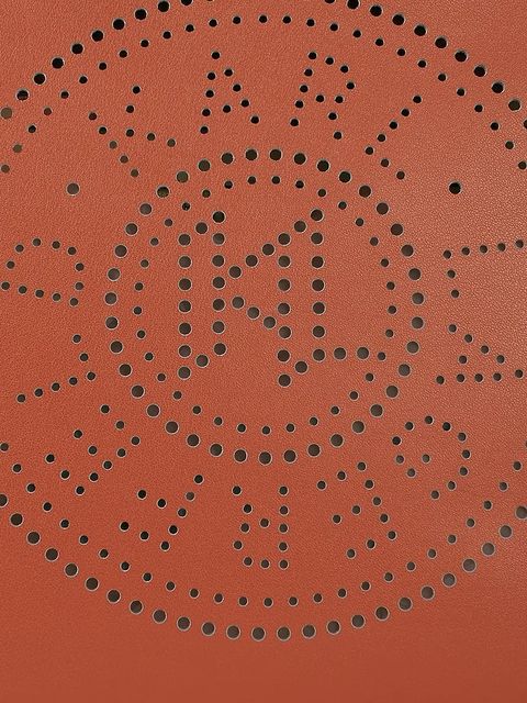 Karl Lagerfeld torebka skórzana K/CIRCLE kolor czerwony A1W30058