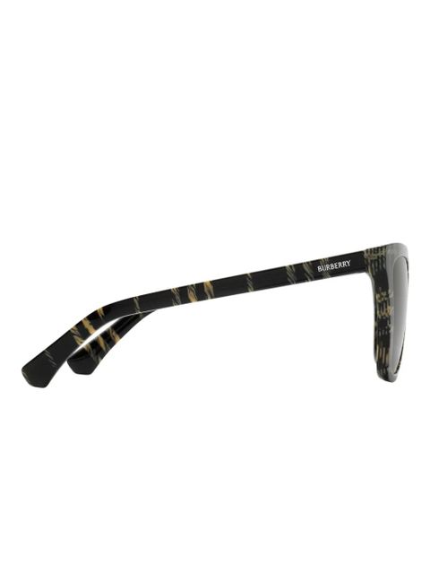 Burberry check-pattern square-frame sunglasses - Grey - zdjęcie produktu nr 2