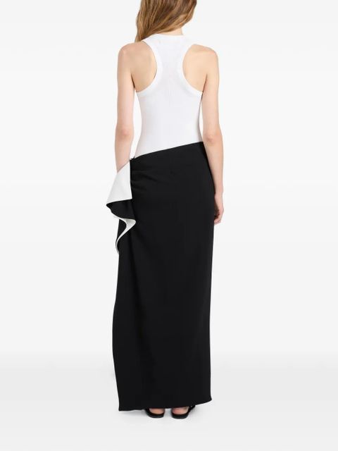 Proenza Schouler Cella ruffled maxi skirt - Black
