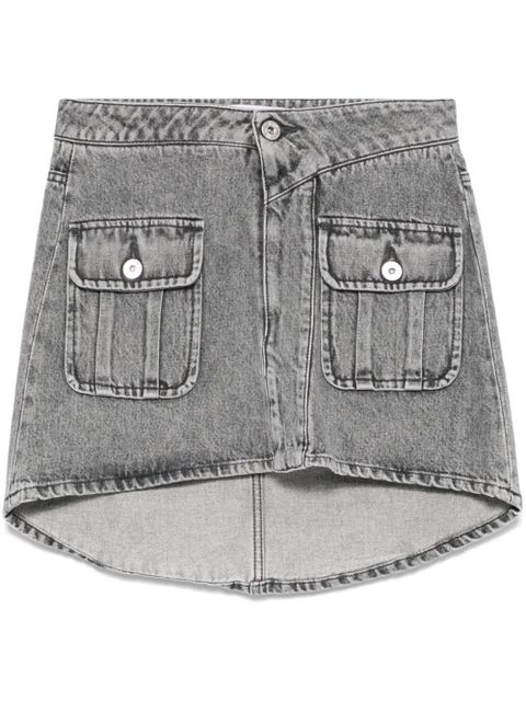 JW Anderson patch-pocket mini skirt - Grey - zdjęcie produktu nr 2