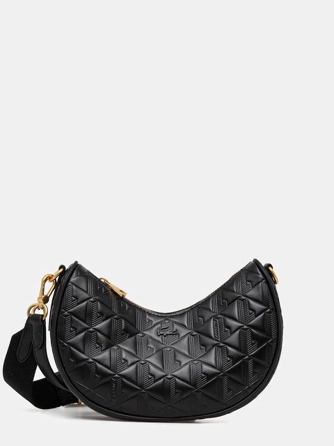 Lacoste torebka skórzana kolor czarny NF4710MH - zdjęcie produktu nr 1