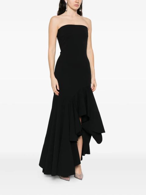 Solace London The Hani asymmetric dress - Black