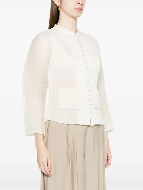 Róhe button patch-pocket blouse - White
