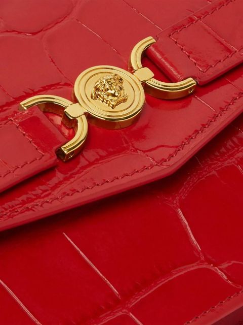 Versace Medusa Head leather clutch bag - Red