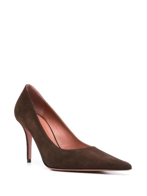 Amina Muaddi 90mm Barbara pumps - Brown - zdjęcie produktu nr 2