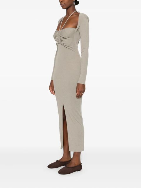 Nanushka ruched maxi dress - Grey - zdjęcie produktu nr 2