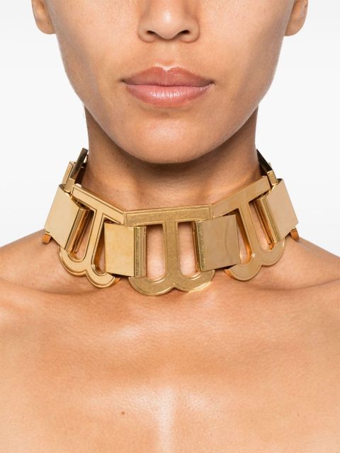 Balenciaga Hourglass XL choker necklace - Gold