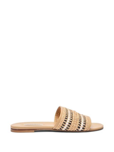 Casadei Amalfi flat sandals - Neutrals
