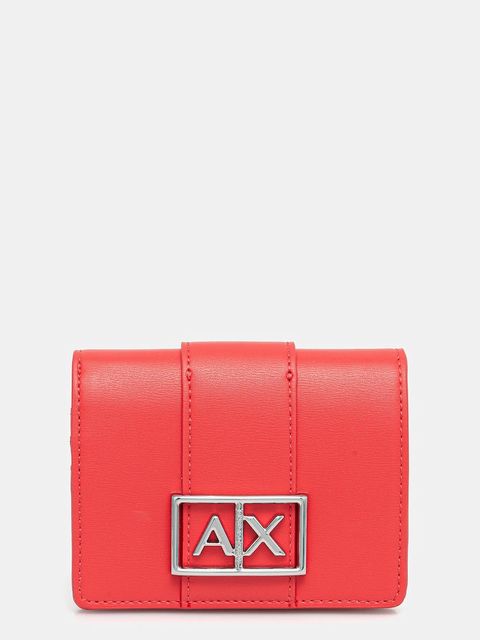 Armani Exchange portfel damski kolor czerwony XW000360 AF12039