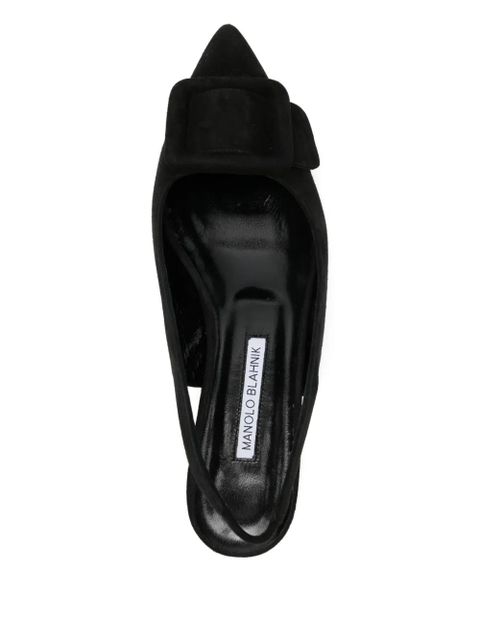 Manolo Blahnik buckle slingback pumps - Black