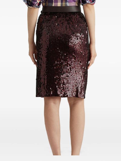 Lauren Ralph Lauren sequin mini pencil skirt - Purple - zdjęcie produktu nr 2