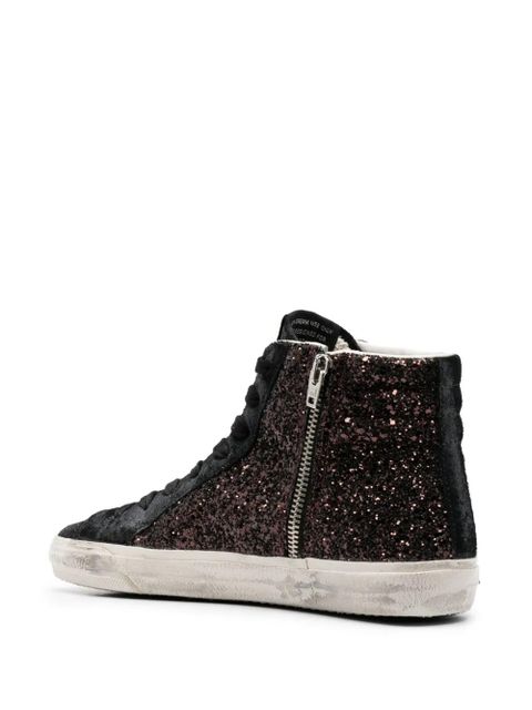 Golden Goose Slide glitter high-top sneakers - Black - zdjęcie produktu nr 2