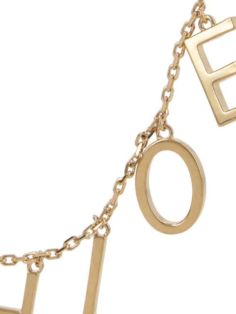 Chloé logo-lettering necklace - Gold