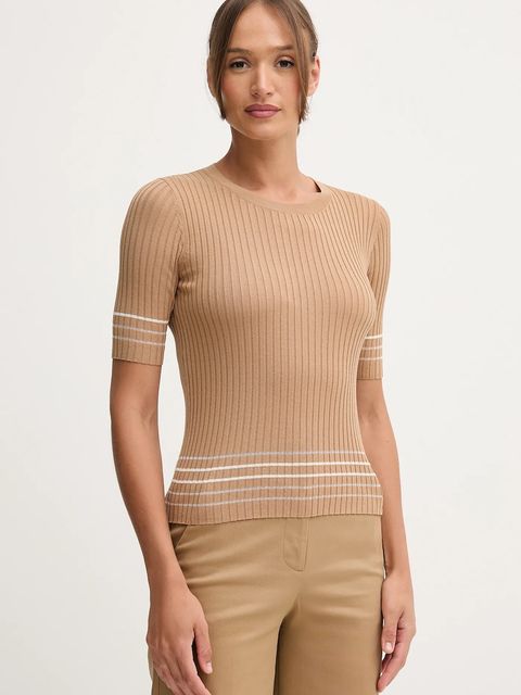 United Colors of Benetton sweter damski kolor brązowy 1E3RE10EK - zdjęcie produktu nr 1