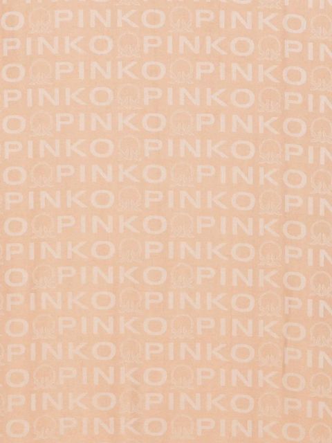 PINKO logo frayed scarf - Neutrals - zdjęcie produktu nr 2