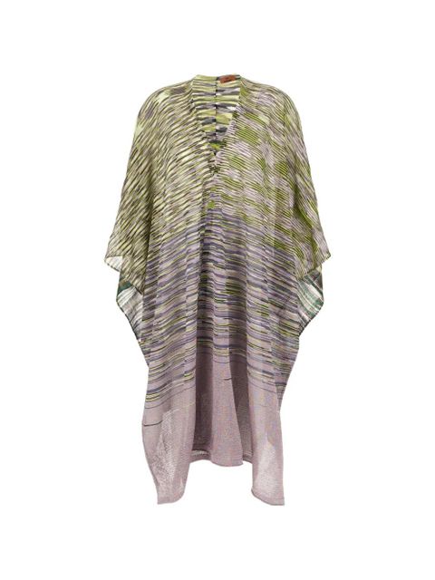 Missoni striped knitwear cape - Green - zdjęcie produktu nr 1