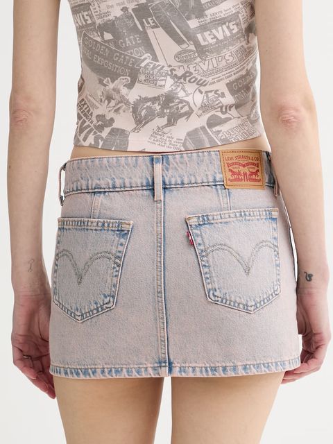 Levi's spódnica jeansowa SUPERLOW MINI - zdjęcie produktu nr 2