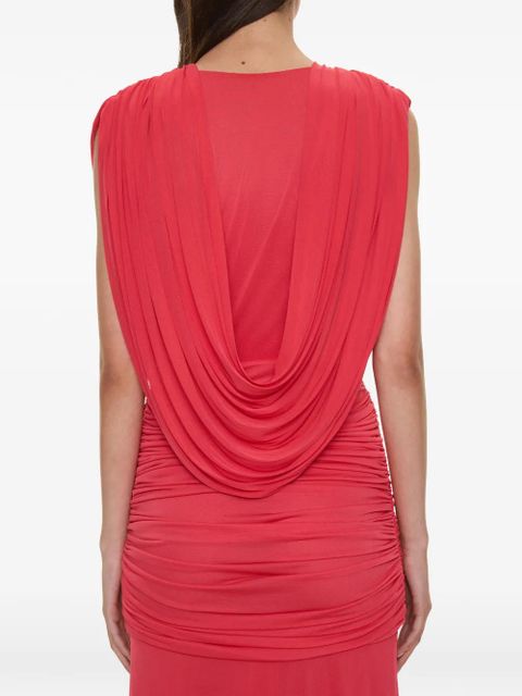Christopher Esber Ripple drape gown - Red