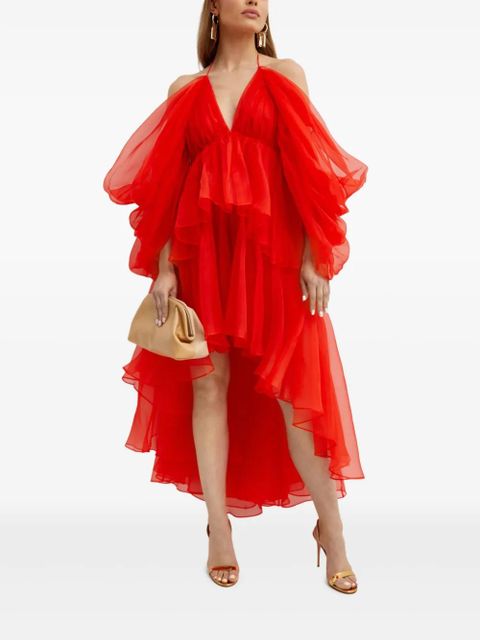 ZIMMERMANN ruffled midi dress - Red - zdjęcie produktu nr 1
