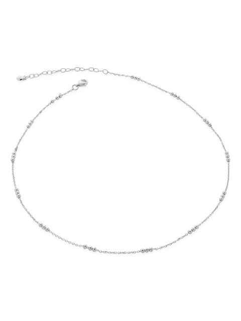 Monica Vinader triple-beaded chain necklace - Silver - zdjęcie produktu nr 1