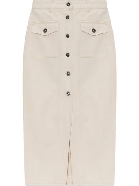 Self-Portrait cotton skirt - White - zdjęcie produktu nr 1