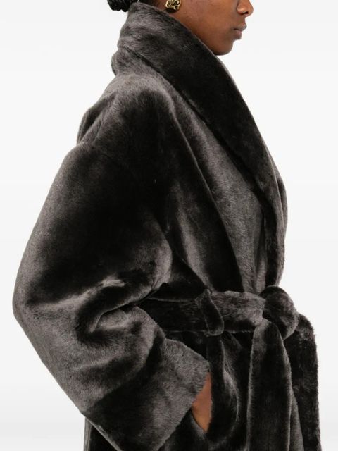 Nour Hammour Juno belted coat - Grey