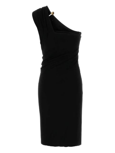 Versace one-shoulder draped midi dress - Black - zdjęcie produktu nr 2
