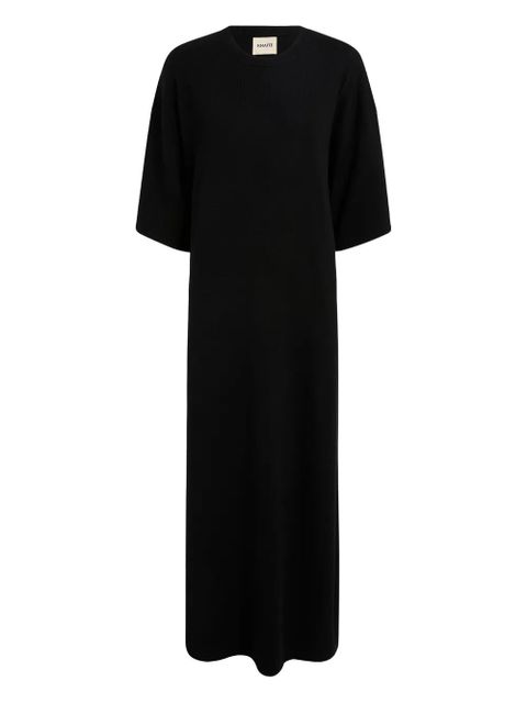 KHAITE crew-neck maxi dress - Black - zdjęcie produktu nr 1
