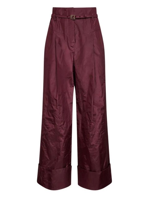 FENDI FF-buckle trousers - Red - zdjęcie produktu nr 1