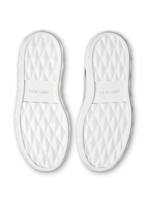 Jimmy Choo Diamond Maxi/F II leather sneakers - White