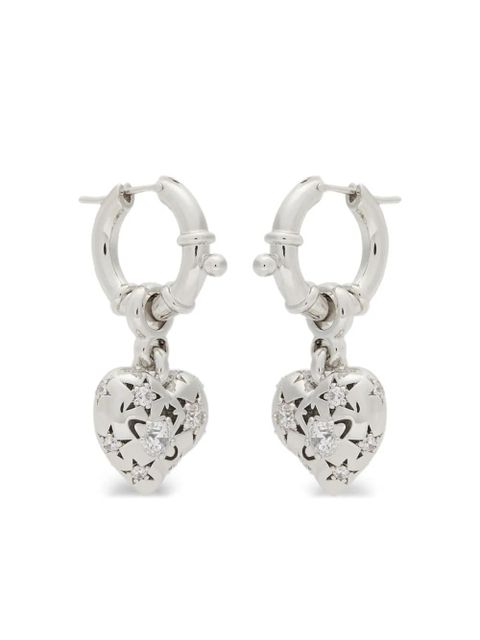 Vivienne Westwood Lee heart-embellished earrings - Silver - zdjęcie produktu nr 1