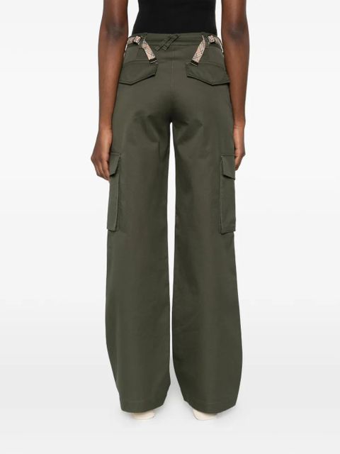 Burberry cargo-pockets straight trousers - Green