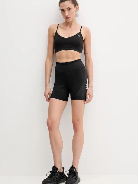adidas by Stella McCartney szorty treningowe damskie kolor czarny wzorzyste medium waist JW2024 - zdjęcie produktu nr 2