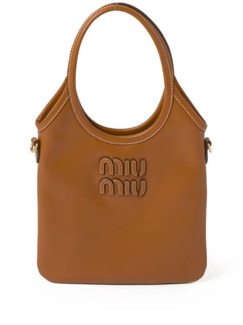 Miu Miu Ivy tote bag - Brown - zdjęcie produktu nr 1