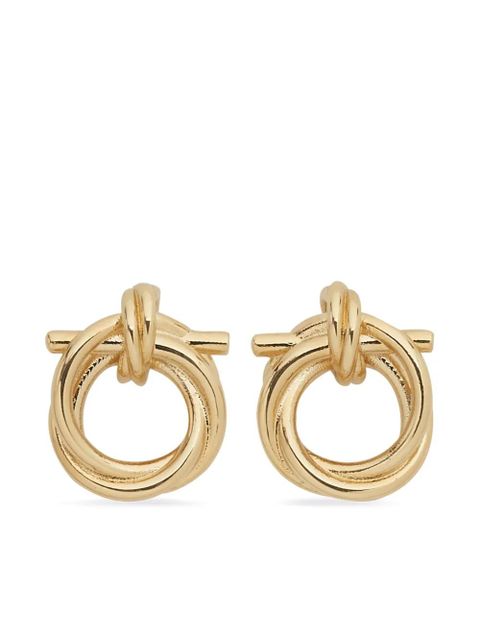 Ferragamo Gancini twisted hoop earrings - Gold - zdjęcie produktu nr 1