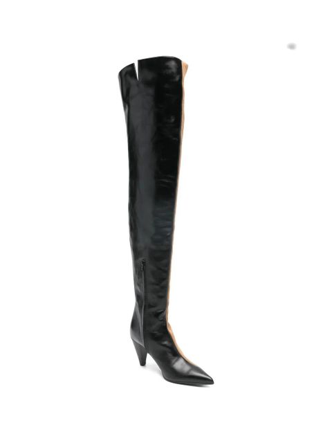KHAITE pointed harvey over-the-knee boots - Black - zdjęcie produktu nr 2