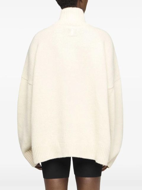 JW Anderson panelled high-neck sweater - Grey