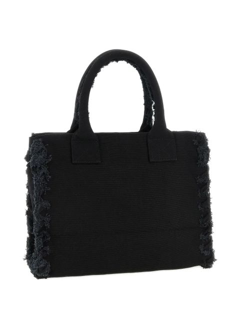 PINKO medium Beach fringed shopper tote bag - Black - zdjęcie produktu nr 2