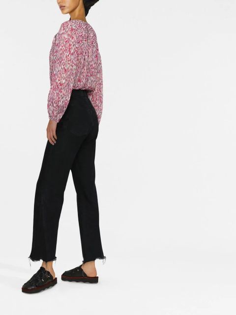 MARANT ÉTOILE abstract-print blouse - Pink