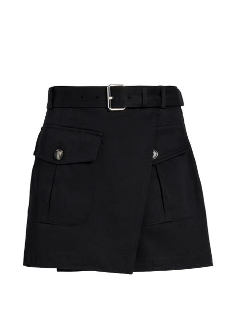 Proenza Schouler Bruni belted wrap skorts - Black - zdjęcie produktu nr 1