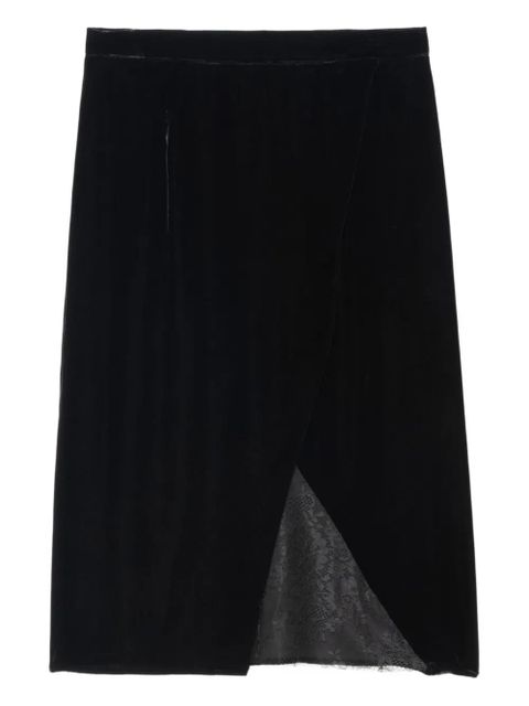 Zadig&Voltaire Julen velvet lace skirt - Black - zdjęcie produktu nr 1