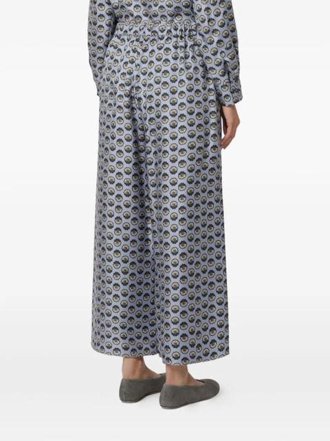 Weekend Max Mara silk wide-leg trousers - Blue