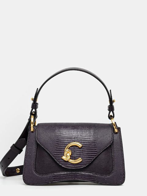 Coccinelle torebka skórzana COCCINELLE C-ME BIMATERI. kolor fioletowy E1.T1R.18.04.01 - zdjęcie produktu nr 1