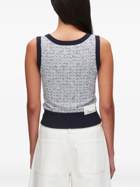 3.1 Phillip Lim ribbed-trim top - Grey
