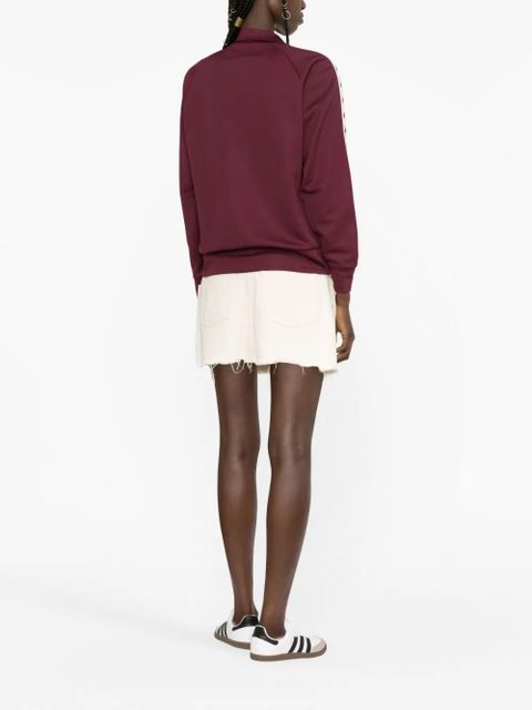 Golden Goose Denise logo-stripe zip-up jacket - Red