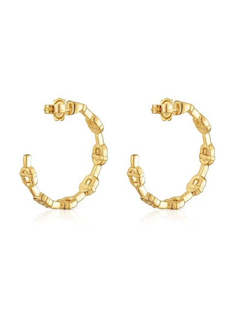 Tous kolczyki ze srebra pokrytego złotem Manifesto 1004222200