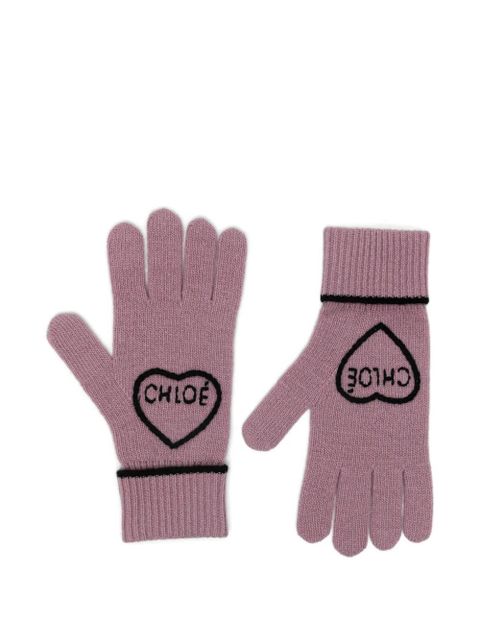 Chloé Encoeur gloves - Pink - zdjęcie produktu nr 1