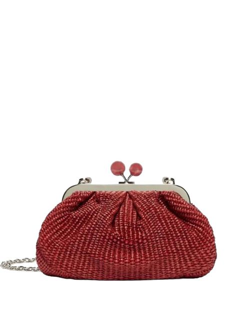 Weekend Max Mara small Pasticcino woven raffia-effect sphere tote bag - Pink - zdjęcie produktu nr 1