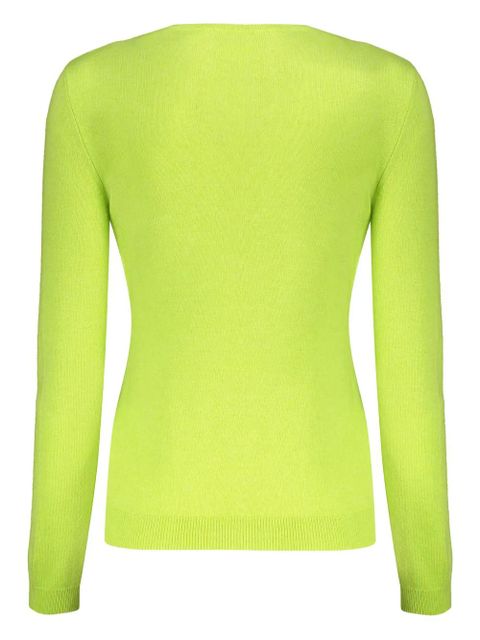 Valentino Garavani ribbed logo-detail sweater - Yellow - zdjęcie produktu nr 2